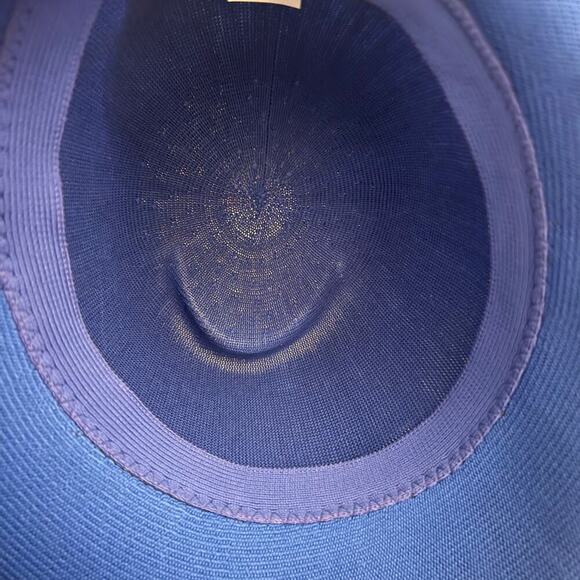 Vintage Kangol Zephyr Faye Blue Woven Hat elegant women’s unique breathable - Picture 7 of 8